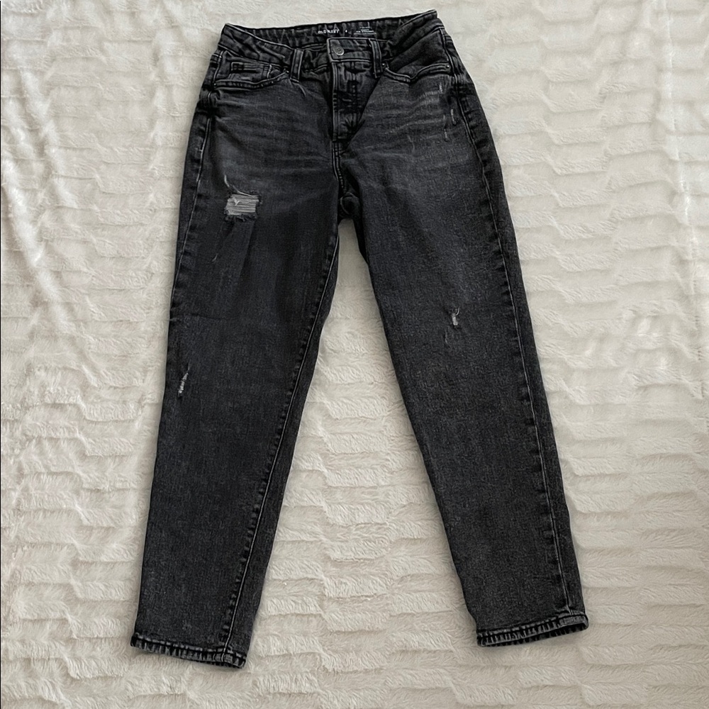 Old navy dark grey Distressed Women Jeans